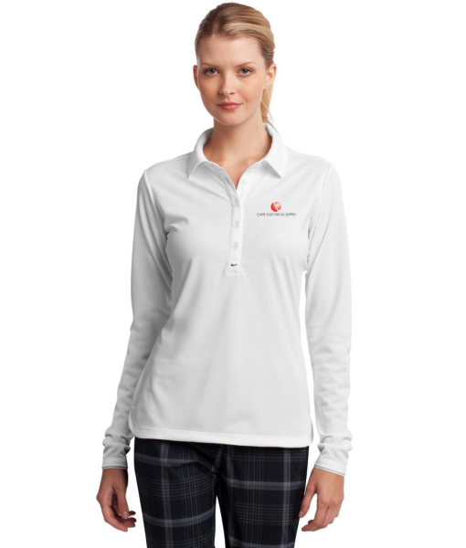 Nike Ladies Long Sleeve Dri-FIT Stretch Tech Polo Nike Ladies Long Sleeve Dri-FIT Stretch Tech Polo